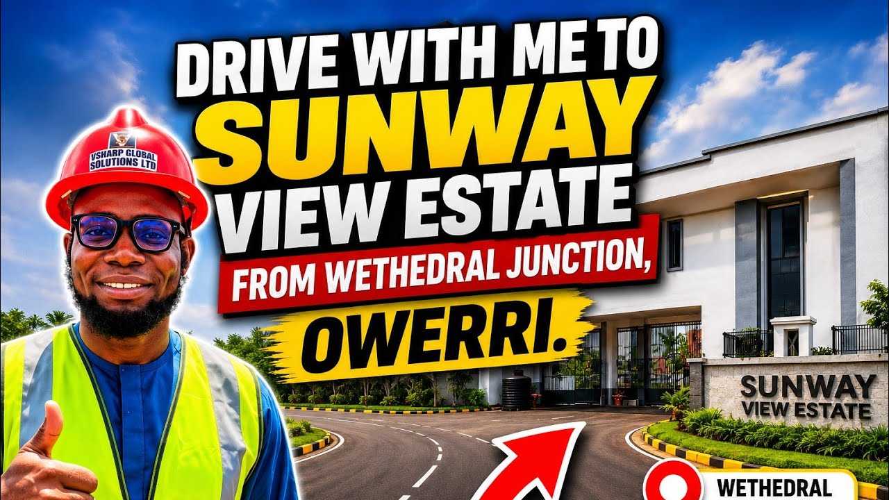 Drive with me to Sunway View Estate from Wetheral Junction, Owerri. #Luxuryestateinowerri