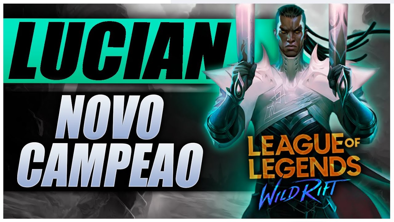Testei o NOVO CAMPEÃO do LoL Wild Rift! l LUCIAN ADC Challenger Gameplay em PT-BR