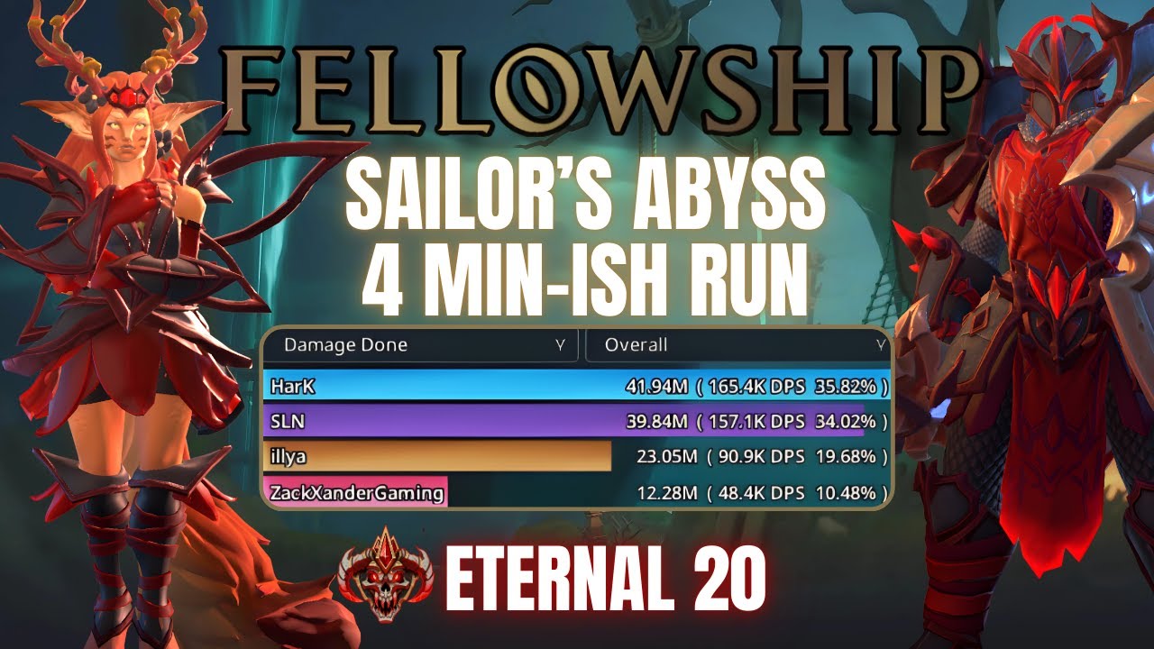 Fellowship Sailor’s Abyss Eternal 20 Fast Farm | Sylvie Healer Speed Run POV