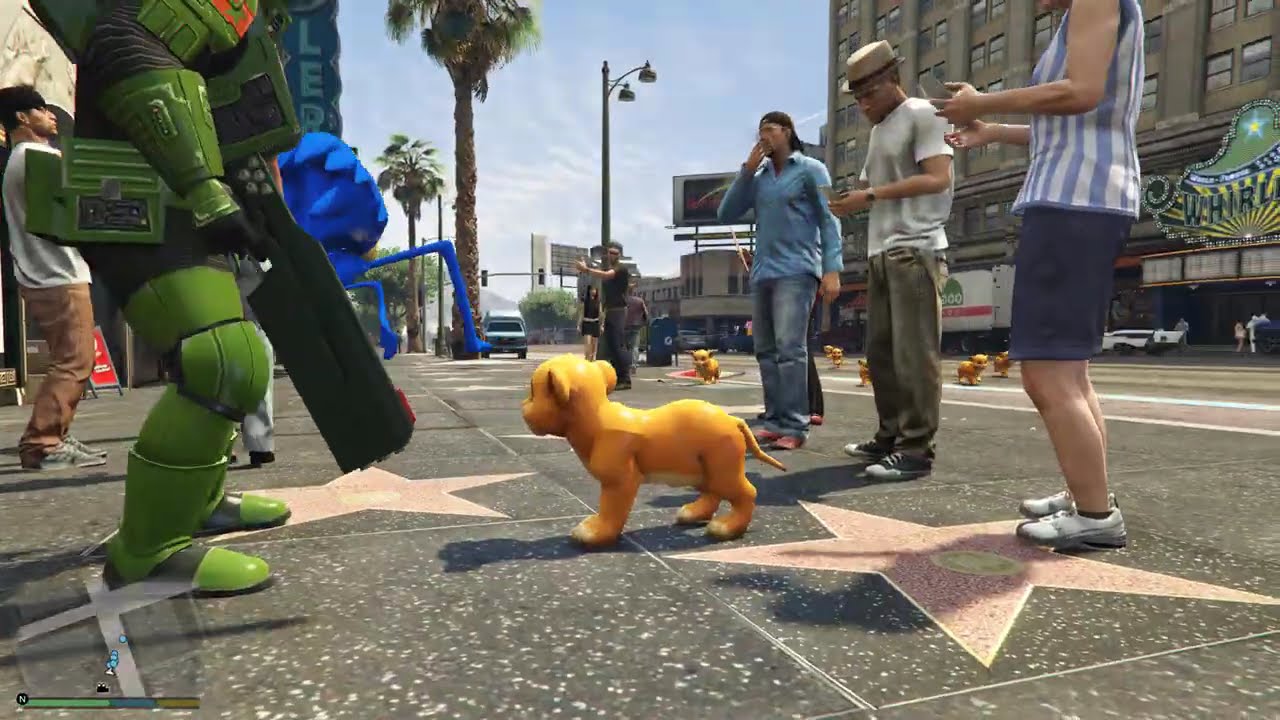 Playing as a Lion in GTA 5 | 4K Ultra HD Highest Graphics Gameplay 🦁🎮✨