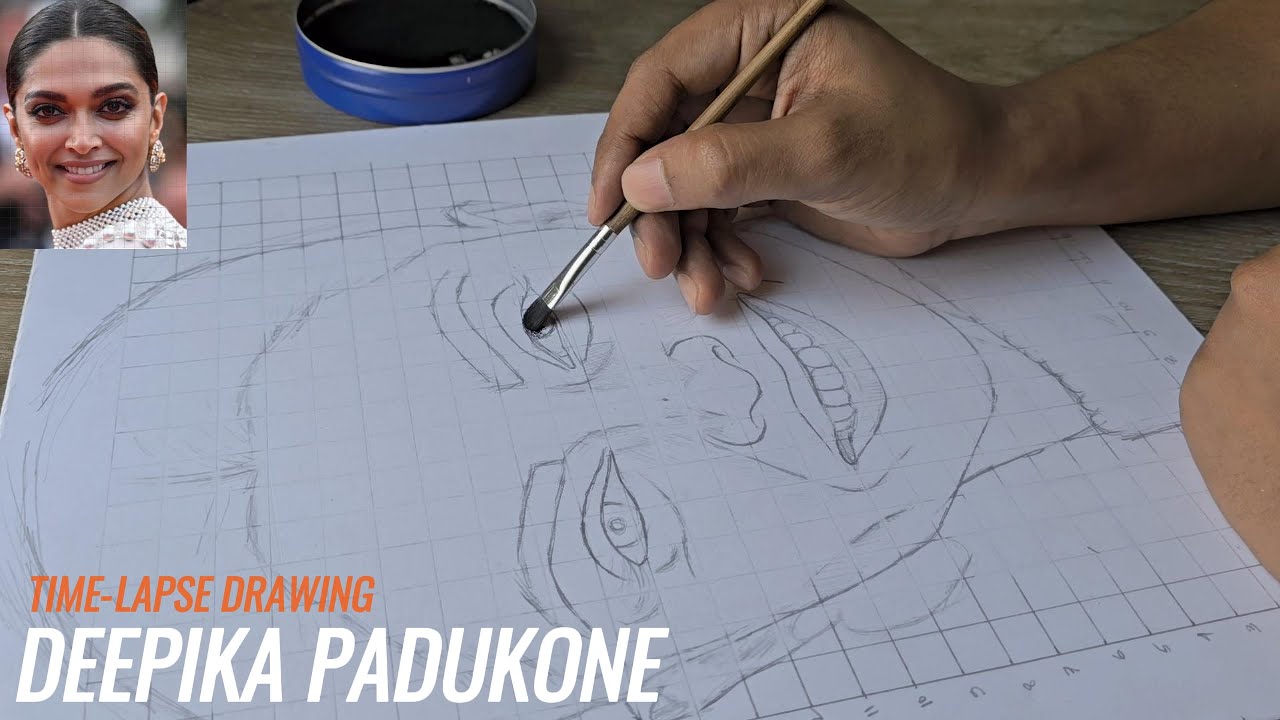 Deepika Padukone Drawing | Time-Lapse | Jony Roy Art