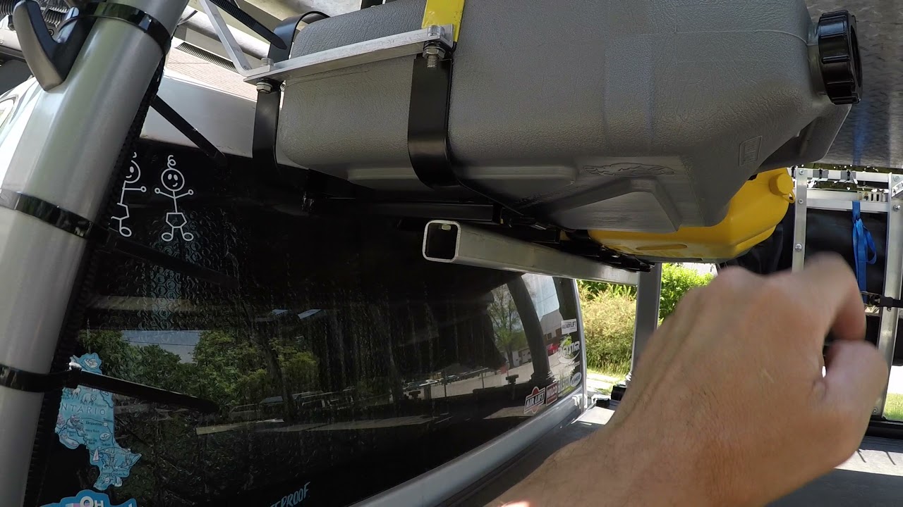2016 Ram 1500 - Triple Water Jerrycan Storage Progress