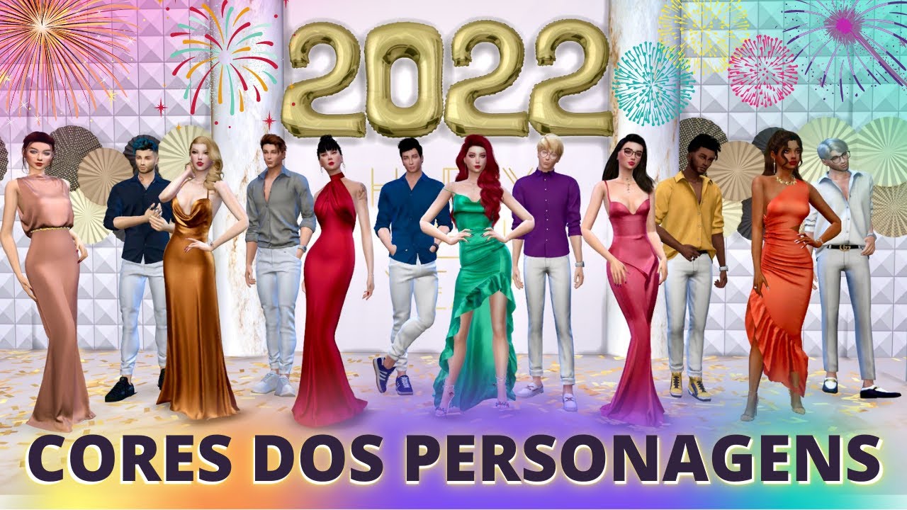 CORES PARA O ANO NOVO - PERSONAGENS DA SÉRIE!