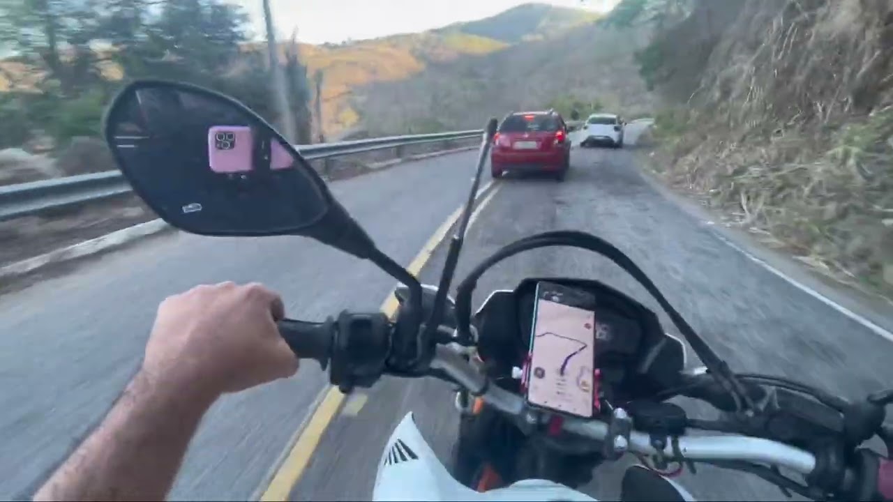 Descendo a serra, umas das melhores paisagens vivenciadas.