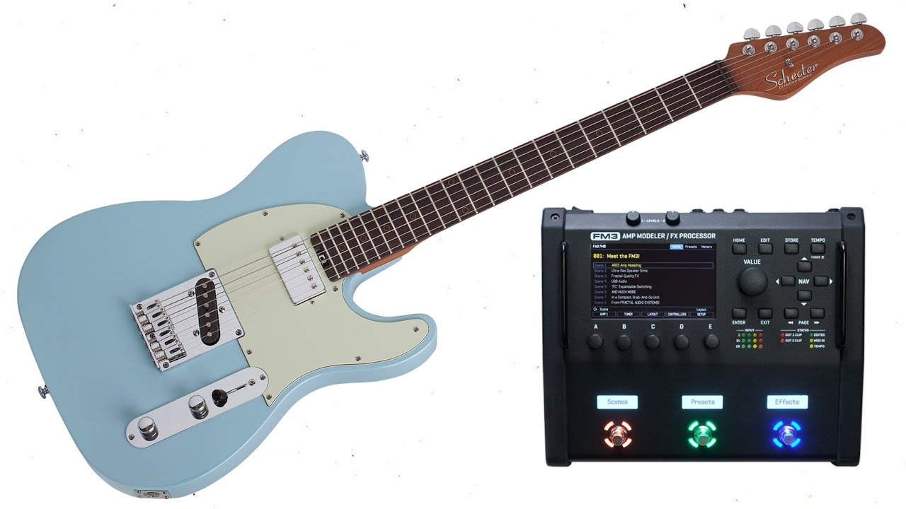 Schecter Nick Johnston Signature PT Electric Guitar - Atomic Frost