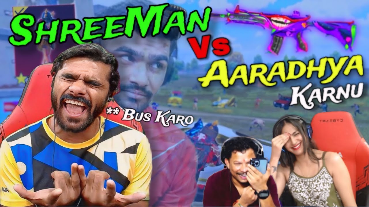Shreeman vs Aaradhya vs Karnuu 🤣 Shreeman legend new gameplay