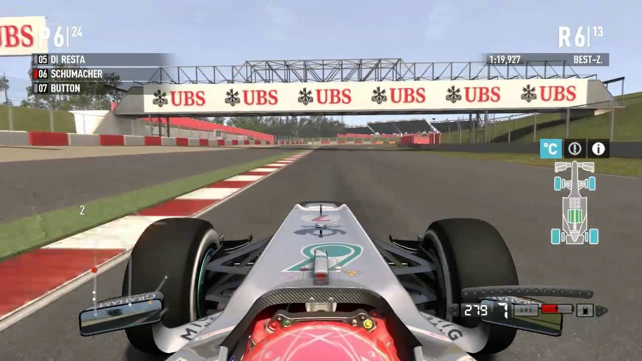 F1 2011 Gameplay / Schumacher / 20% Barcelona / Expert