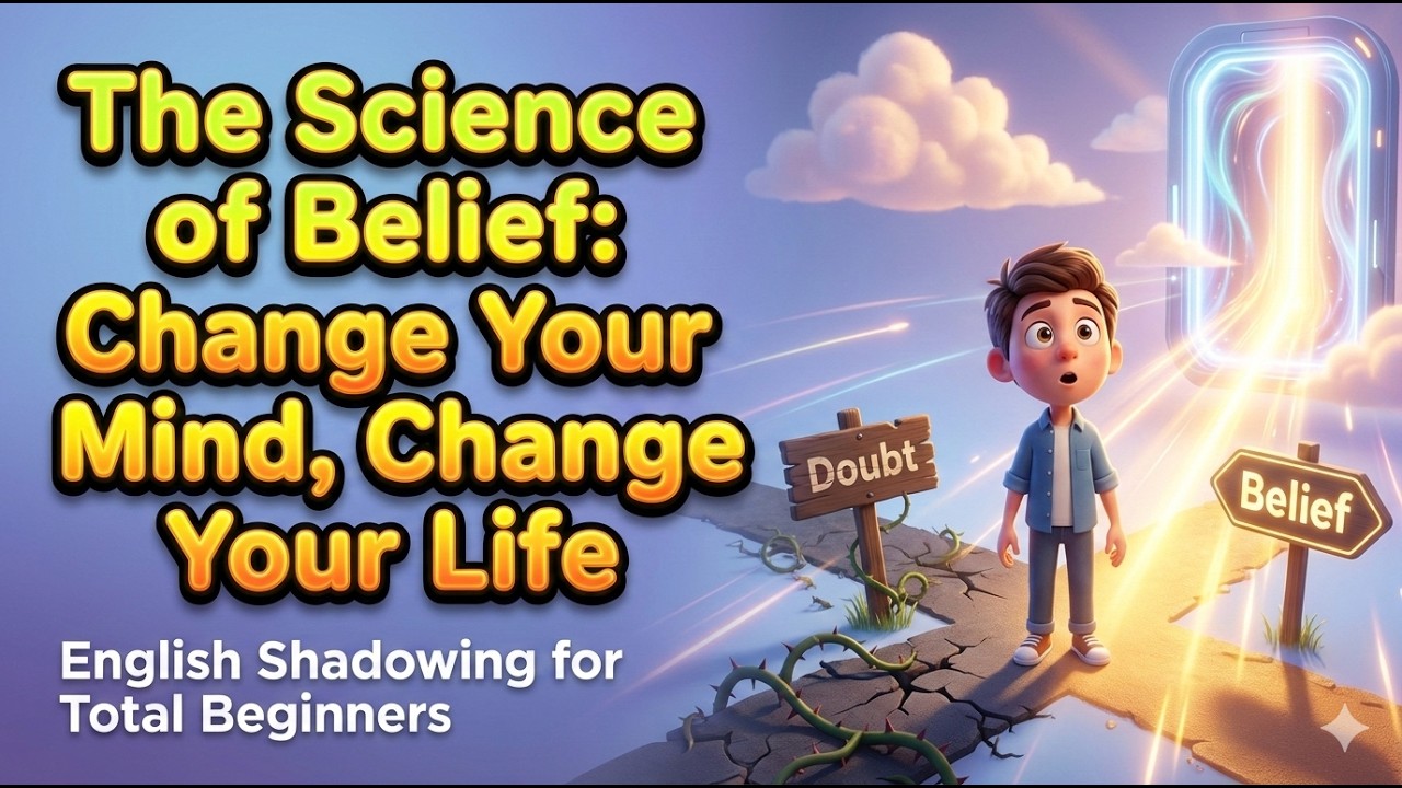 The Science of Belief Change Your Mind, Change Your Life ||English Shadowing for Total Beginners