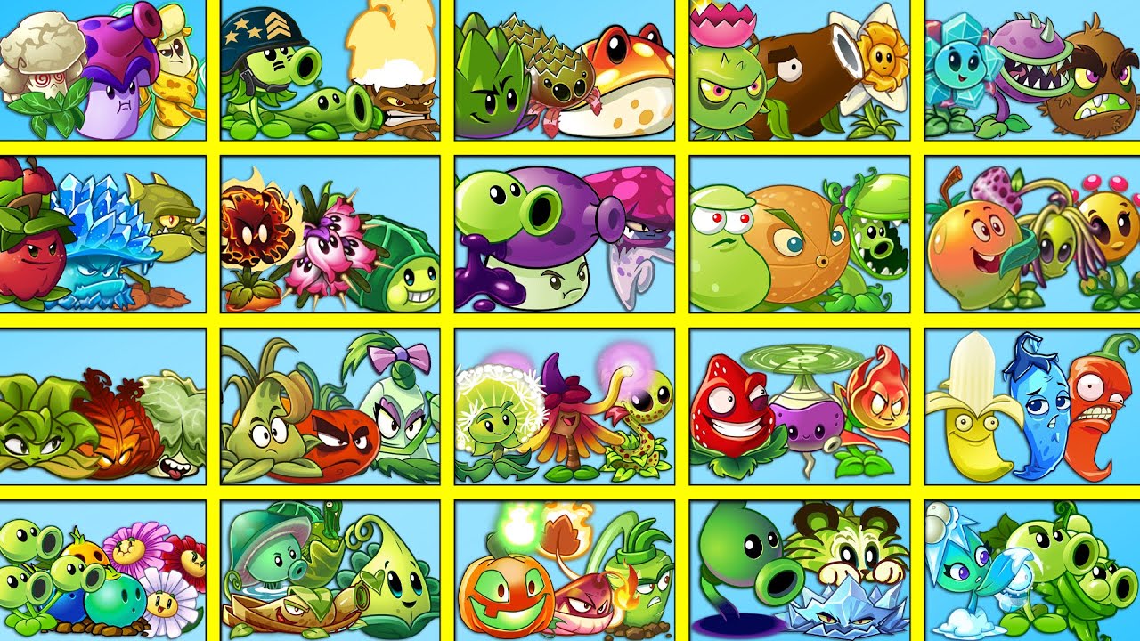 Random 20 Team Plants Battlez - Which Team Plant Will Win? - PvZ 2 Gameplay