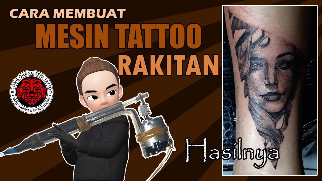 CARA MEMBUAT MESIN TATTOO RAKITAN | Buat mesin tato dari barang bekas