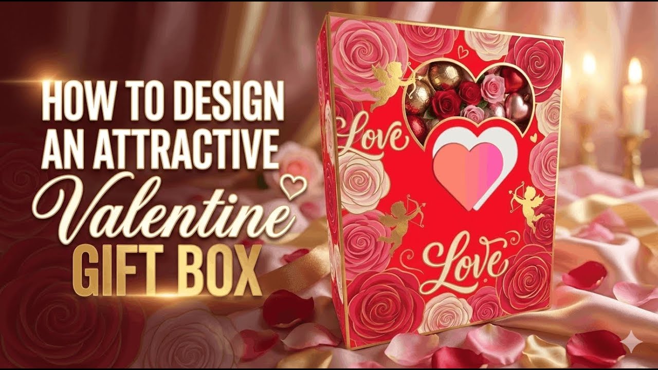 Valentine Gift Box Designing using 
