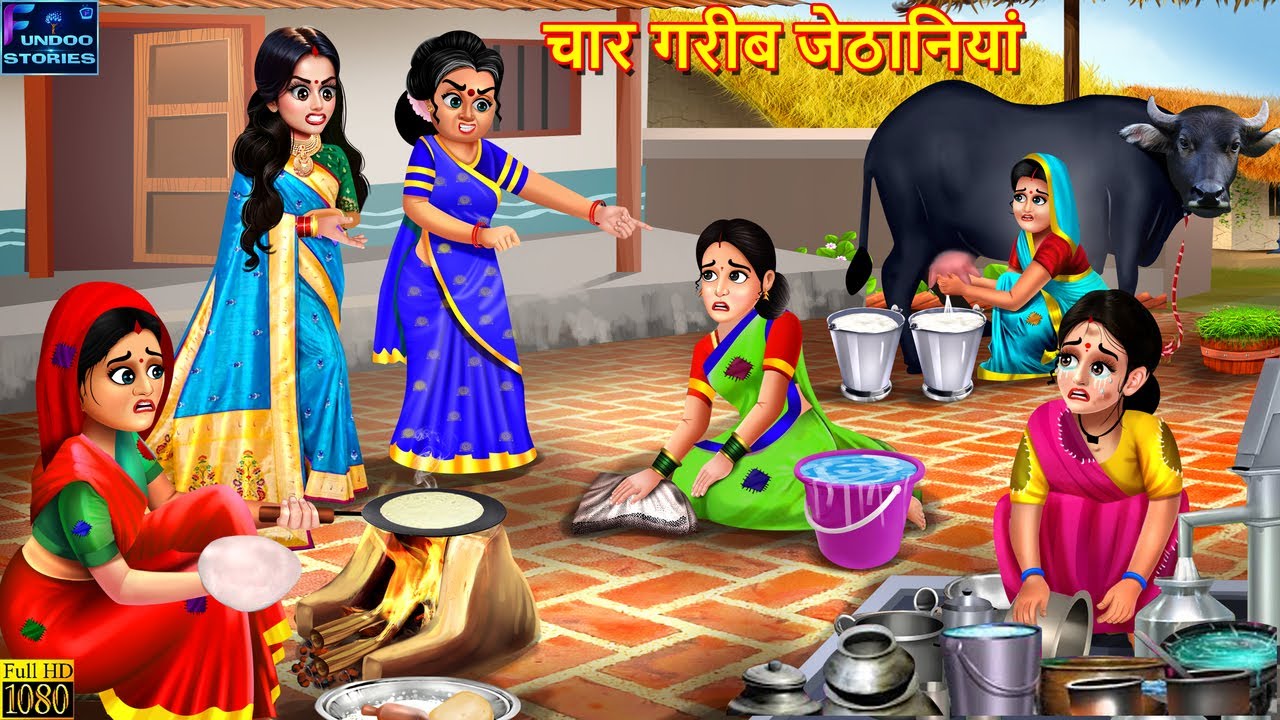 चार गरीब जेठानियां | Saas Bahu | Hindi Kahani | Moral Stories | Bedtime Story | Best Story | Kahani