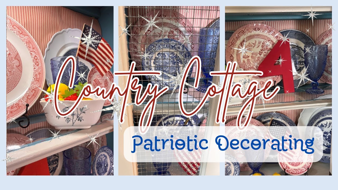 4th of July Decor Ideas / RED, WHITE, AND BLUE/Summer Vignettes