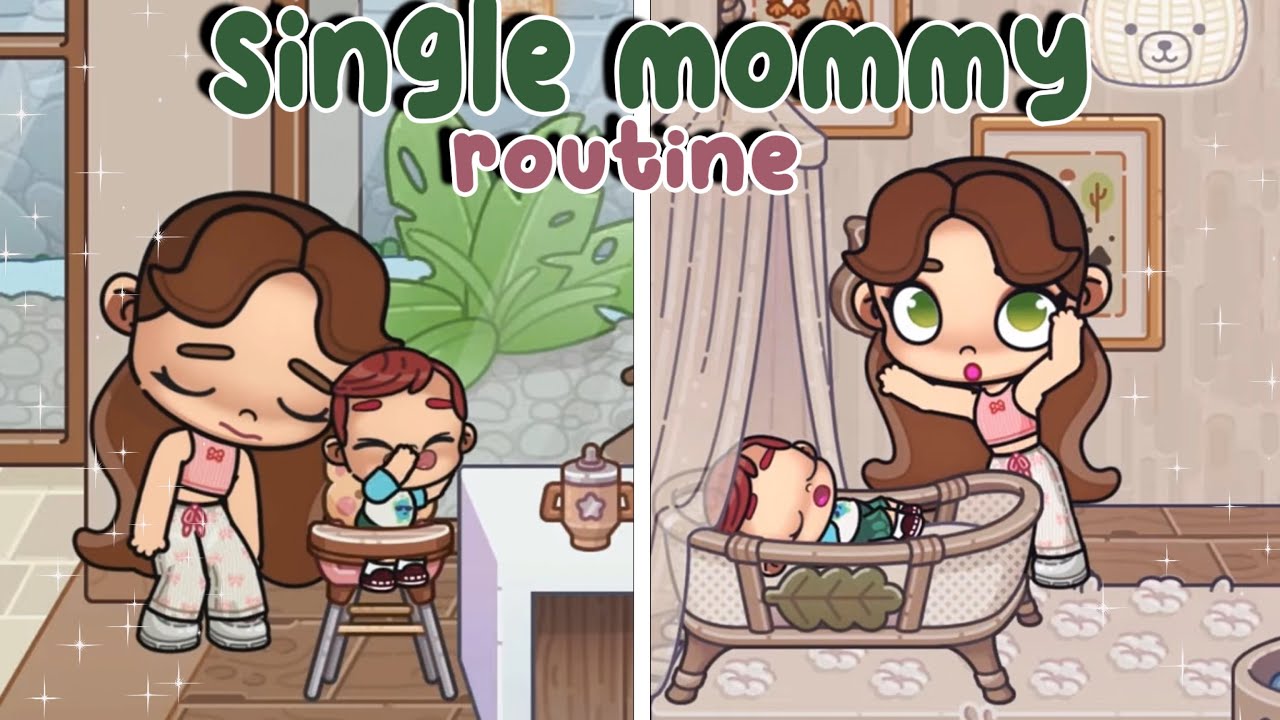 My Singe Mom Routine 👩‍🍼🍼| AVATAR WORLD | Roleplay