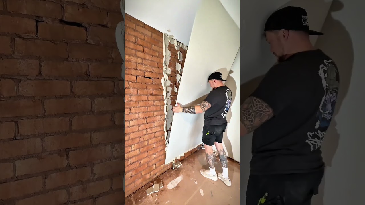 Точка и мазок #сделай сам #строитель #гипсокартон #обшивка