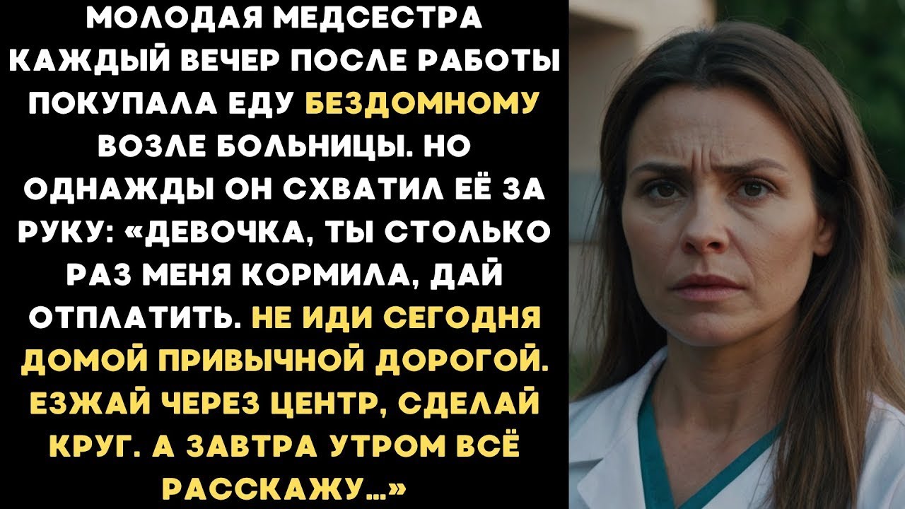 Не иди сегодня домой привычной дорогой. — сказал бездомный мужчина которого она кормила после работы