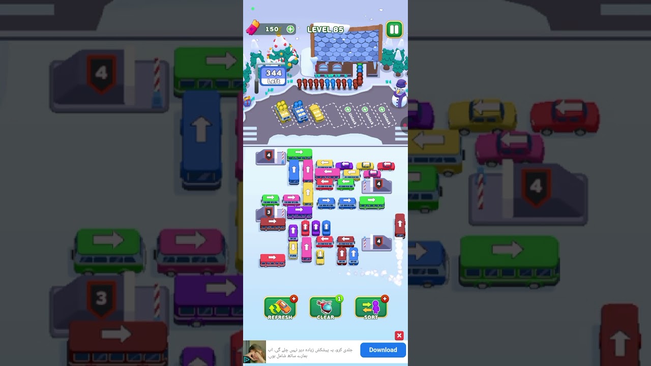 84-85 Level Bus Escape Traffic jam game 2025