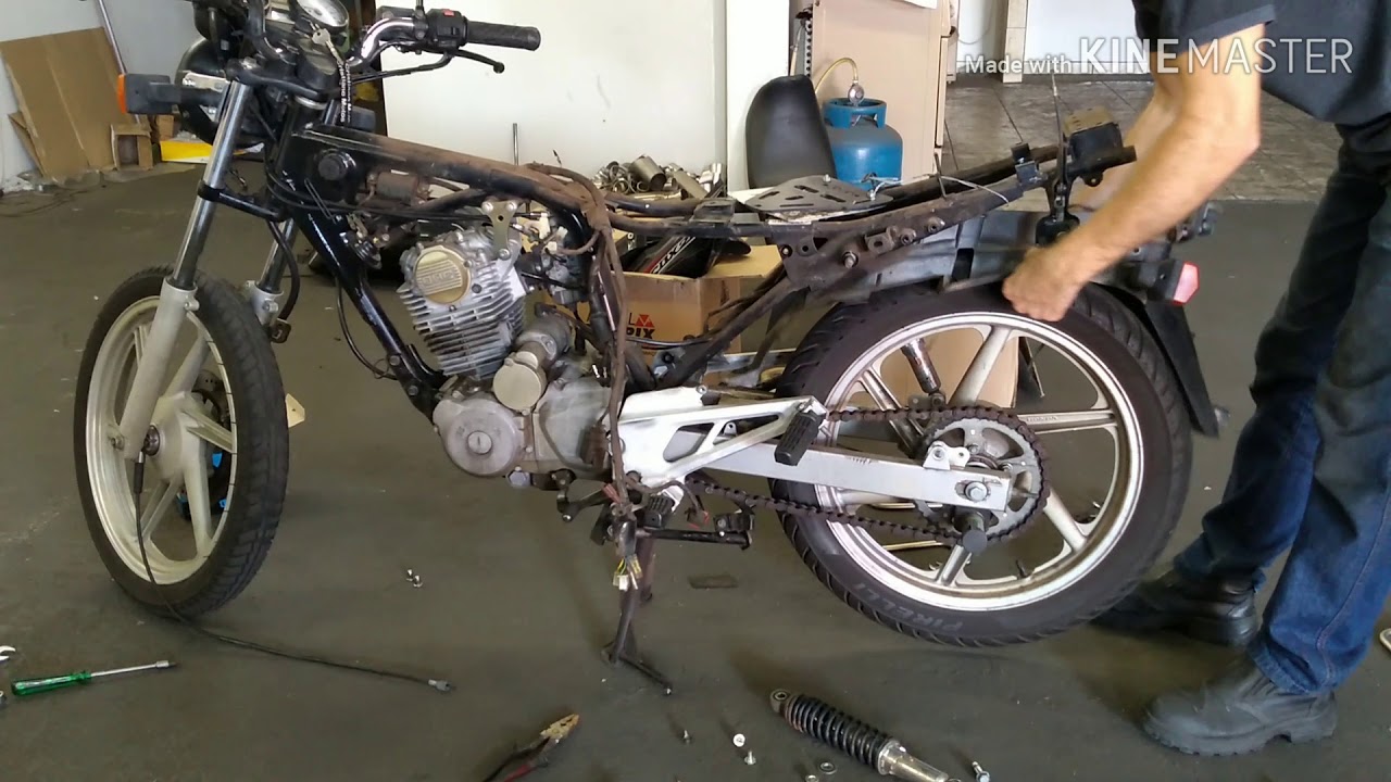 Como desmontar a CBX 200 strada, parte 3