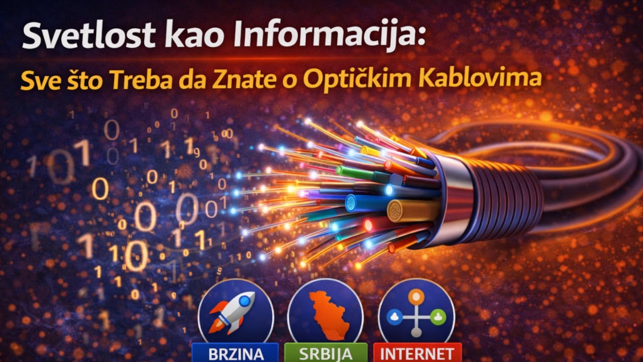 Kako zapravo radi OPTIČKI INTERNET? ⚡ (Svetlost kao informacija)