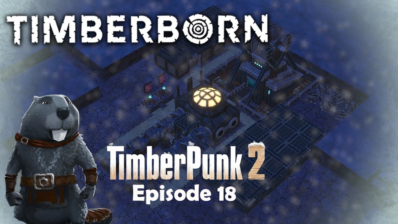 Digging a HUGE Tunnel to start Mining in TimberPunk 2! Timberborn HARD MODE (1.0 Experimental) EP 18