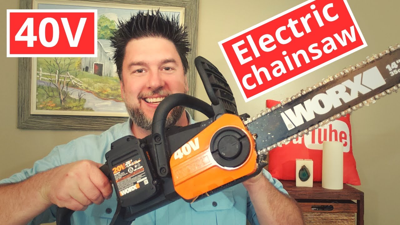 WORX Chainsaw Review: WORX 40V electric chainsaw 14 inch saw [233]