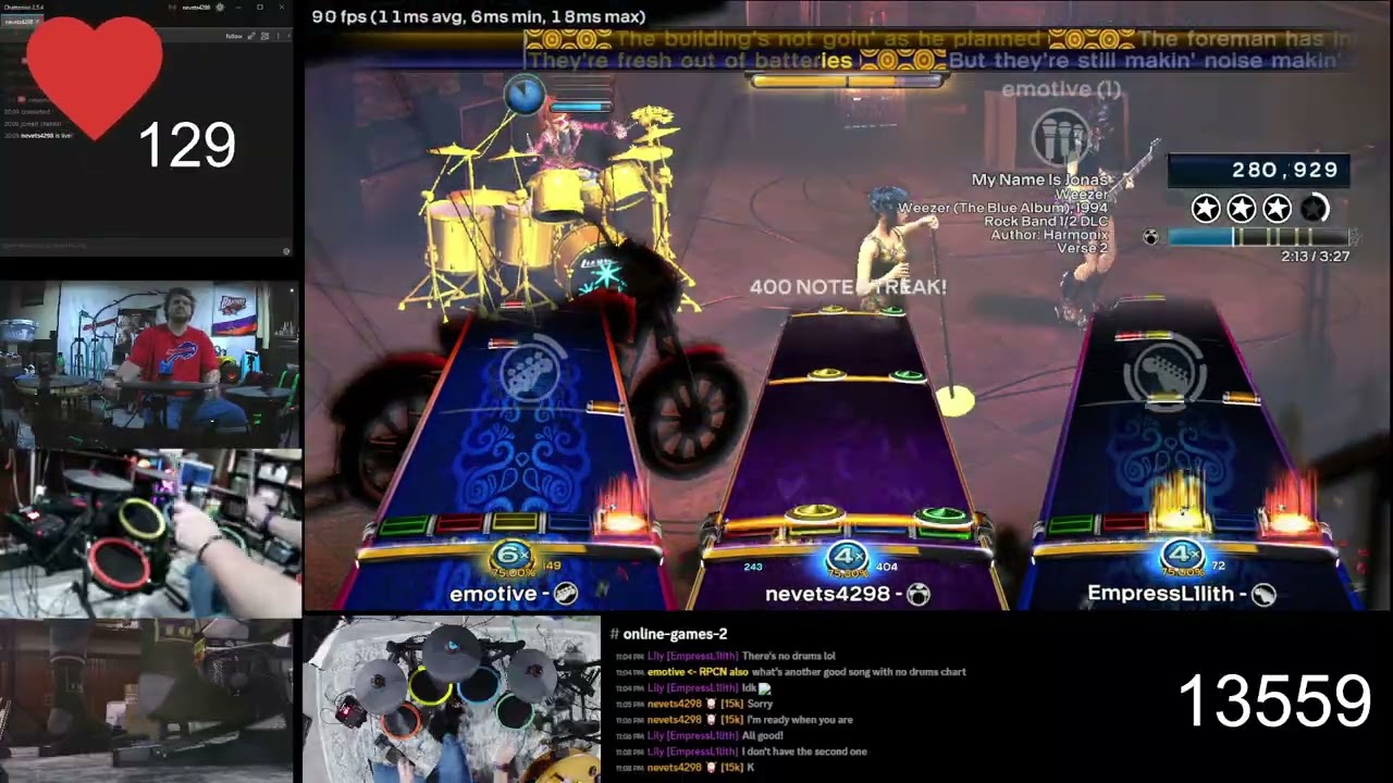 My Name Is Jonas by Weezer - Full Band Gold 1s Rock Band 3 Deluxe RPCS3