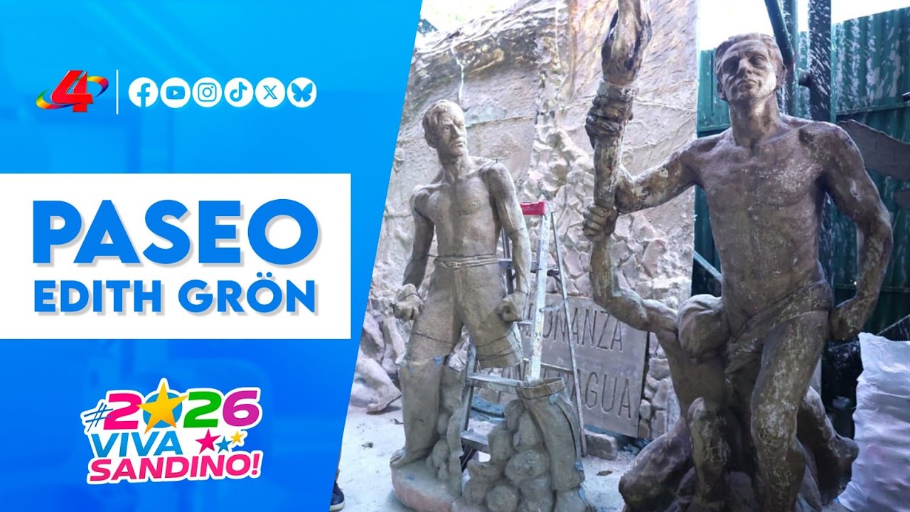 Arte y cultura: avances del Paseo en Honor a Edith Grön en Managua 🎨