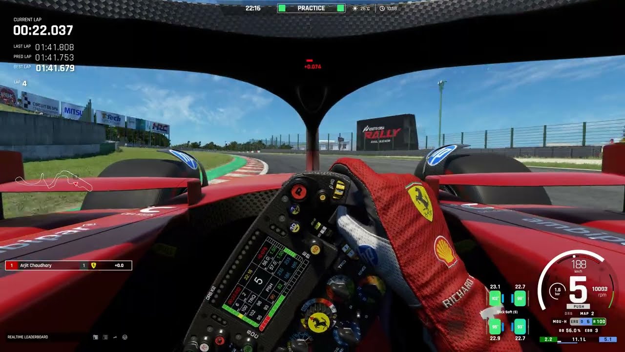 Assetto Corsa EVO - Ferrari SF-25 - Suzuka - Practice
