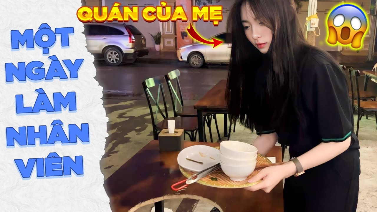 NhungDayy| Thử Th&aacute;ch Một Ng&agrave;y L&agrave;m Nh&acirc;n Vi&ecirc;n Qu&aacute;n Ăn Của Mẹ M&igrave;nh sẽ ra sao&hellip;???