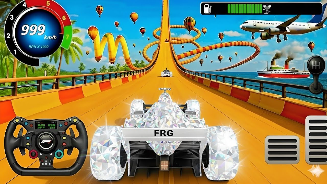 💎 $1,000,000,000 DIAMOND F1 CAR! 🚀 999 KM/H ULTIMATE SPEED TEST! 🤯: GT Car Stunt Master #2