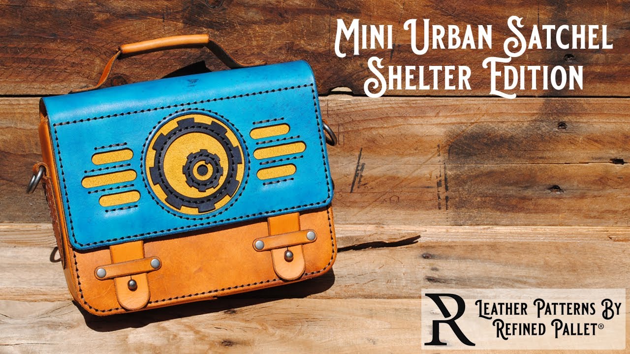 Leather Shelter Edition Mini Urban Satchel Tutorial by Refined Pallet®