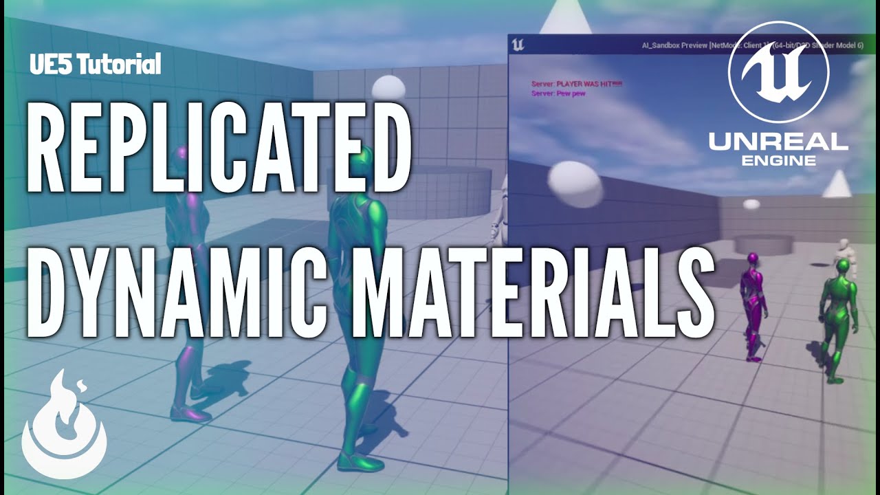 Unreal Engine 5 | Replicated Dynamic Materials: How To Change Team Colors in Multiplayer (UE5)
