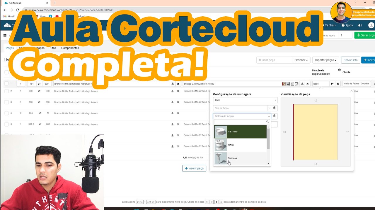 EXPORTANDO DO PROMOB PARA O CORTECLOUD AULA COMPLETA PASSO A PASSO - Curso Promob em Casa