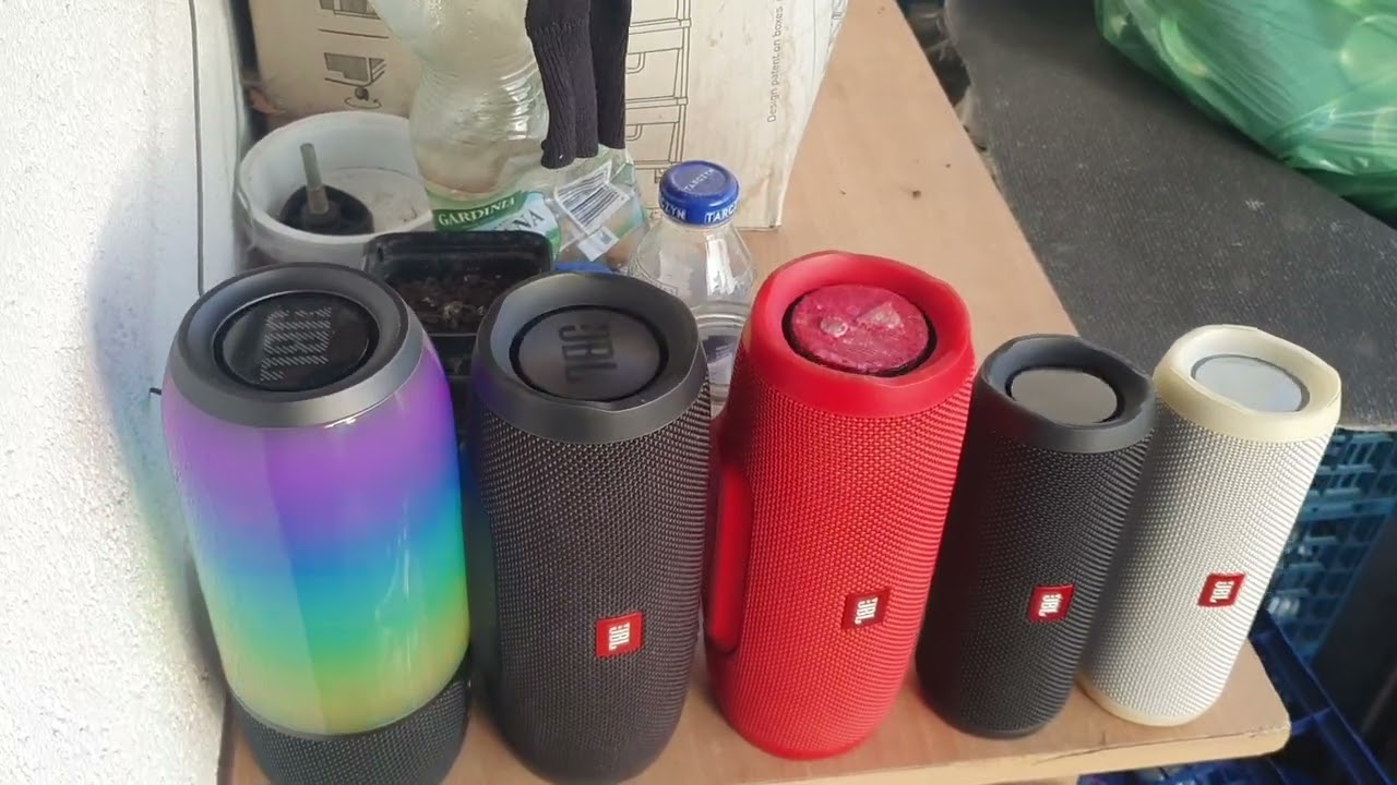 JBL Pulse 3 TS + 2x Charge 3 TL + 2x Flip 4 TL Bass Test Get out Connect+