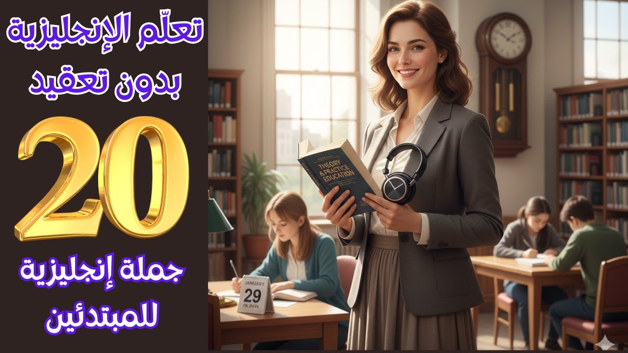 تعلّم الإنجليزية بسهولة أفعال وجمل تحفيزية يومية. Slow English for  beginners