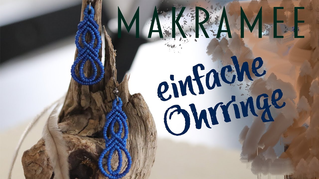 Makramee einfache Ohrringe