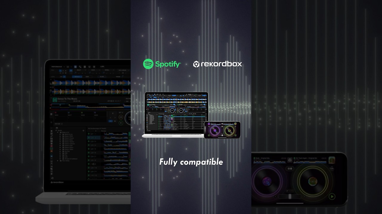 The latest rekordbox for iOS/Android App is now compatible with Spotify.