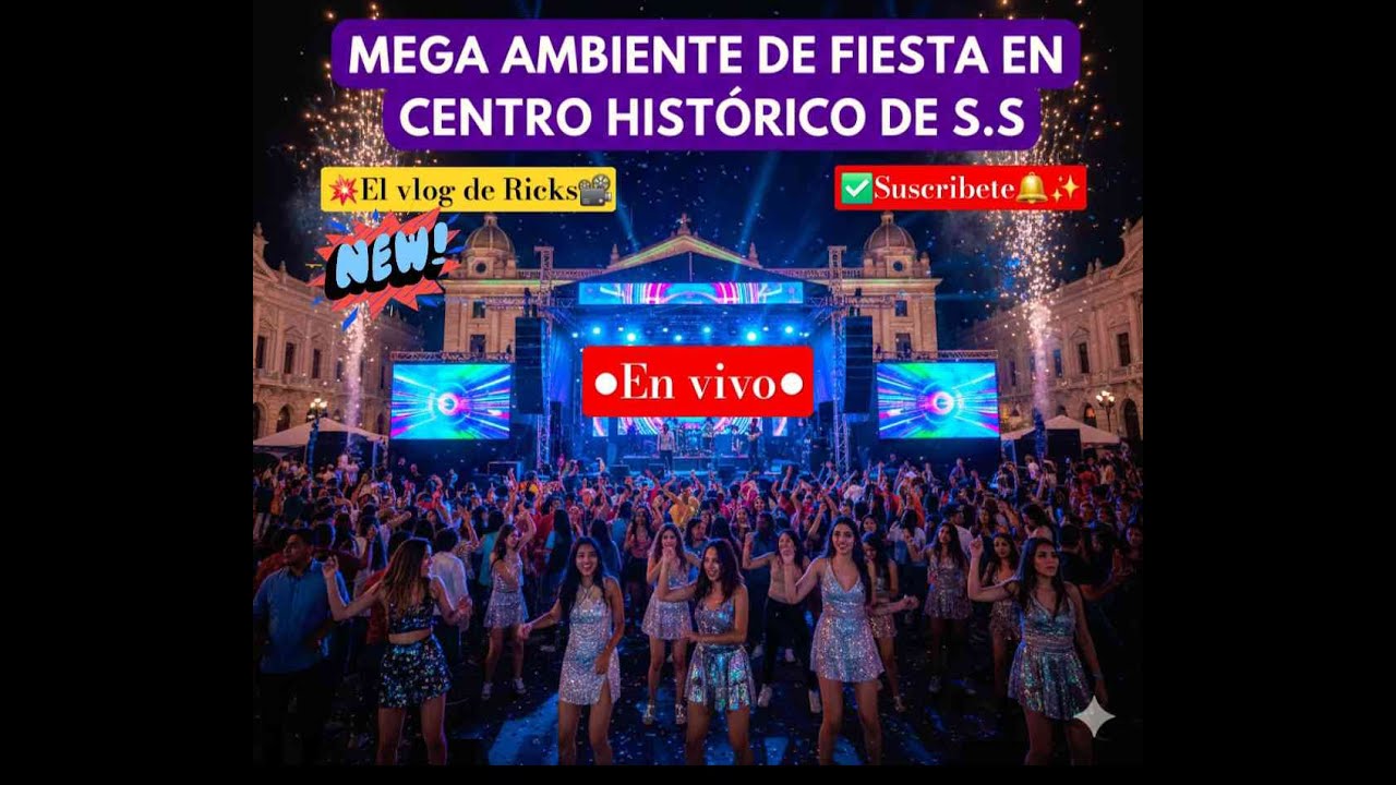 ✅️🎉🔉🎊💥MEGA BAILONGO EN CENTRO HISTORICO CON RICK'S🔉💥✨️🎉