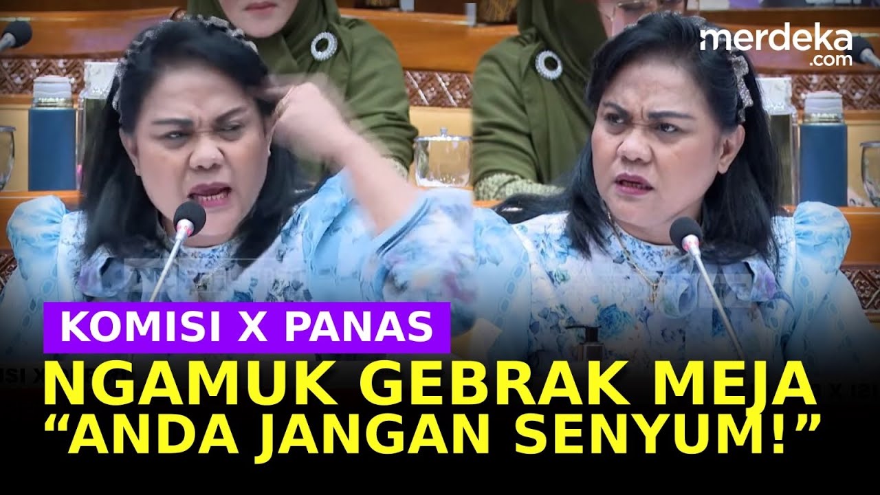 Panas! Rapat Bareng Nadiem, Anggota DPR Gebrak Meja Anda Jangan Senyum!