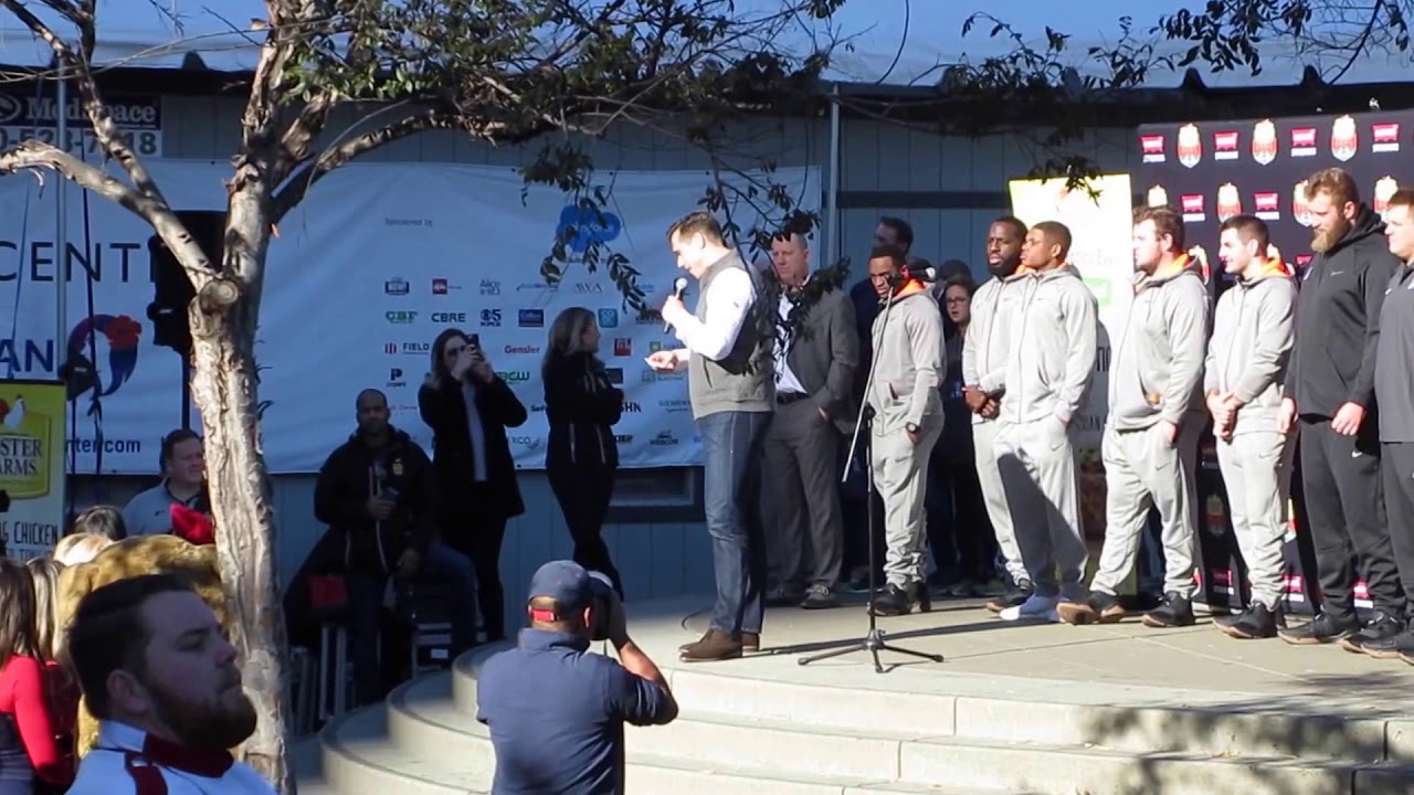 Foster Farms Bowl Pep Rally Embarcadero Plaza San Francisco California 2017