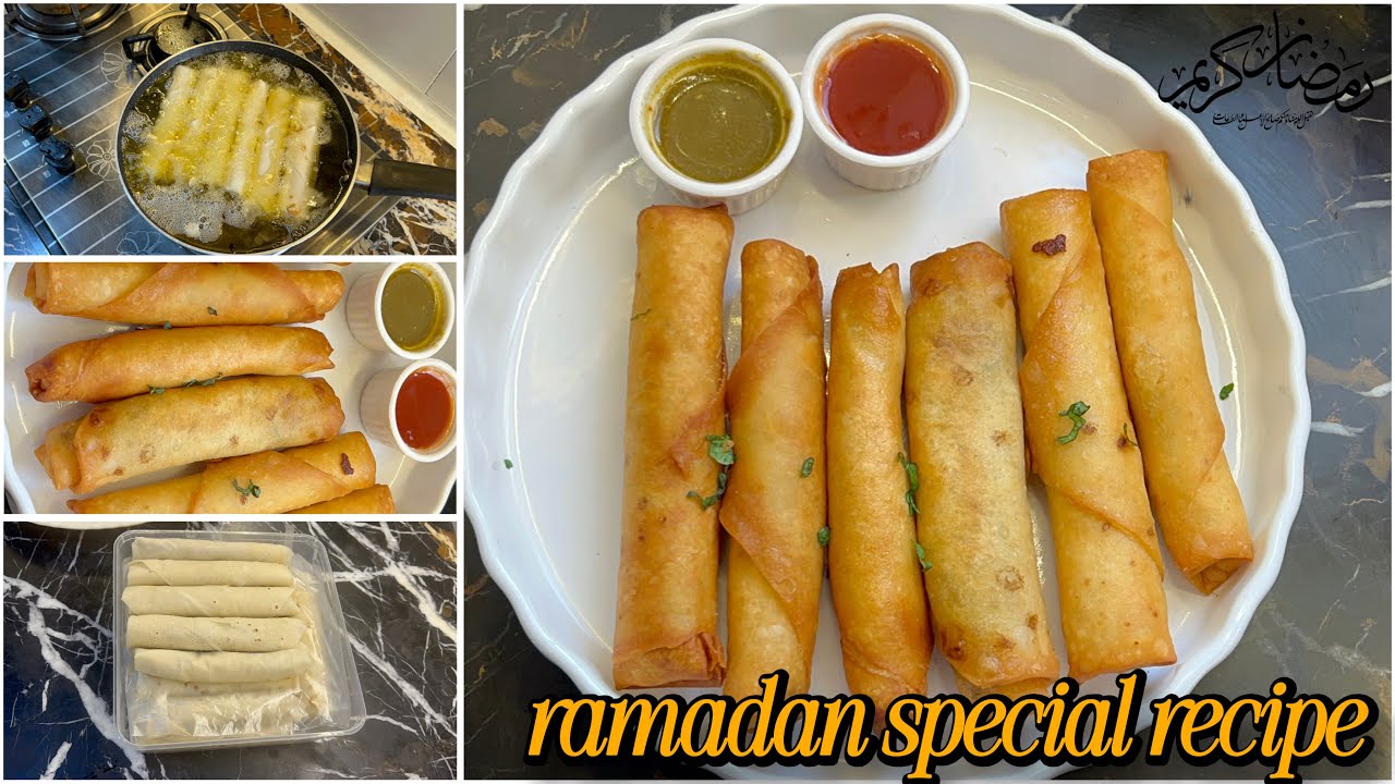 Ramadan 🌙 Special Recipe | Chicken 🍗 Vegetable Rolls Recipe | By Recipe With Tayyaba