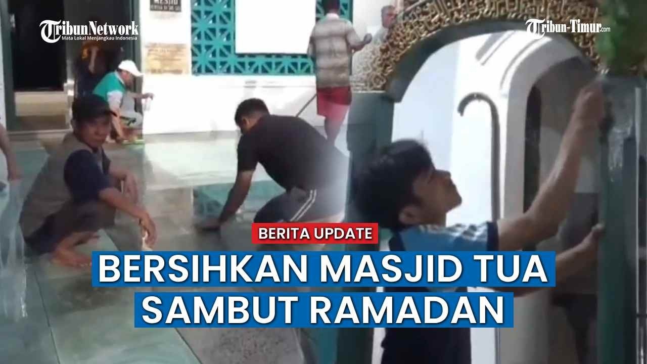 Jelang Ramadan, Masjid Tua Katangka Dibersihkan untuk Kenyamanan Jamaah