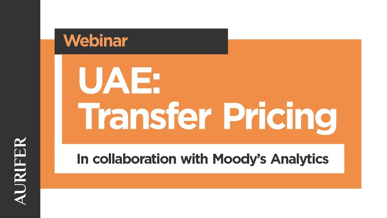 UAE: Transfer Pricing Webinar