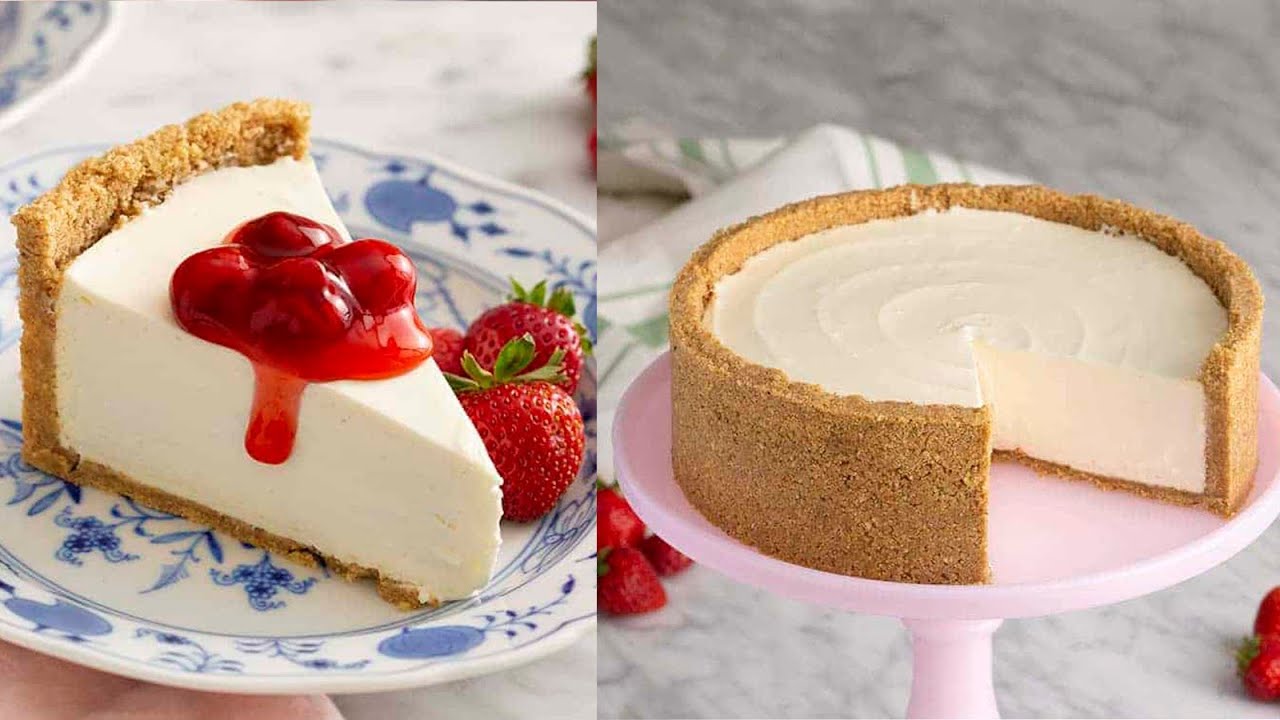 CHEESECAKE DE MORANGO - SEM FORNO