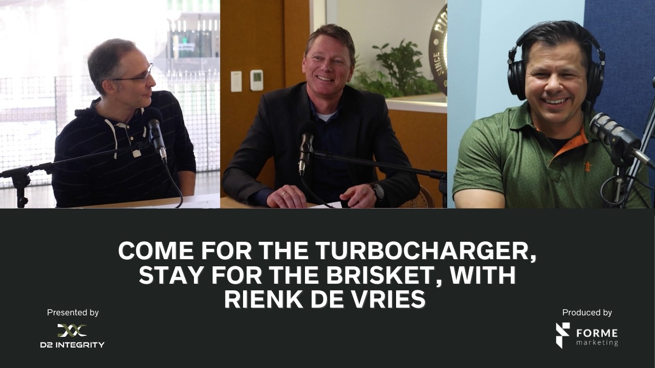 Come for the Turbocharger, Stay for the Brisket, with Rienk De Vries