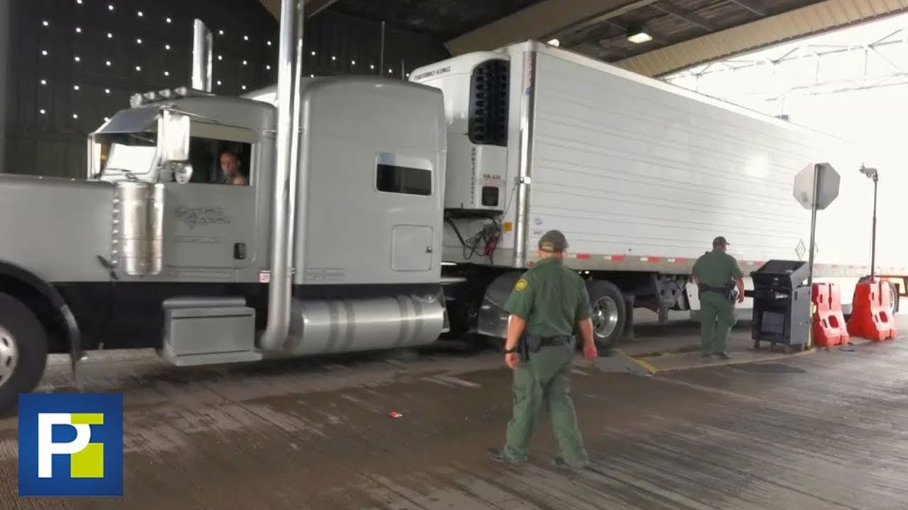 As&iacute; revisan los camiones en la frontera para evitar el tr&aacute;fico humano de inmigrantes