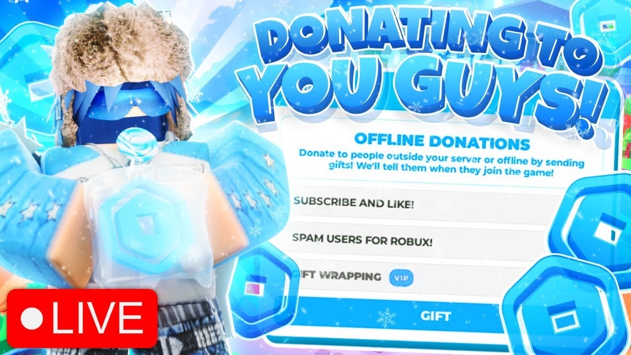 🔴PLS DONATE LIVE!!❄️│DONATING!!💸│🎁 TTS = ON│FT: @n9llify