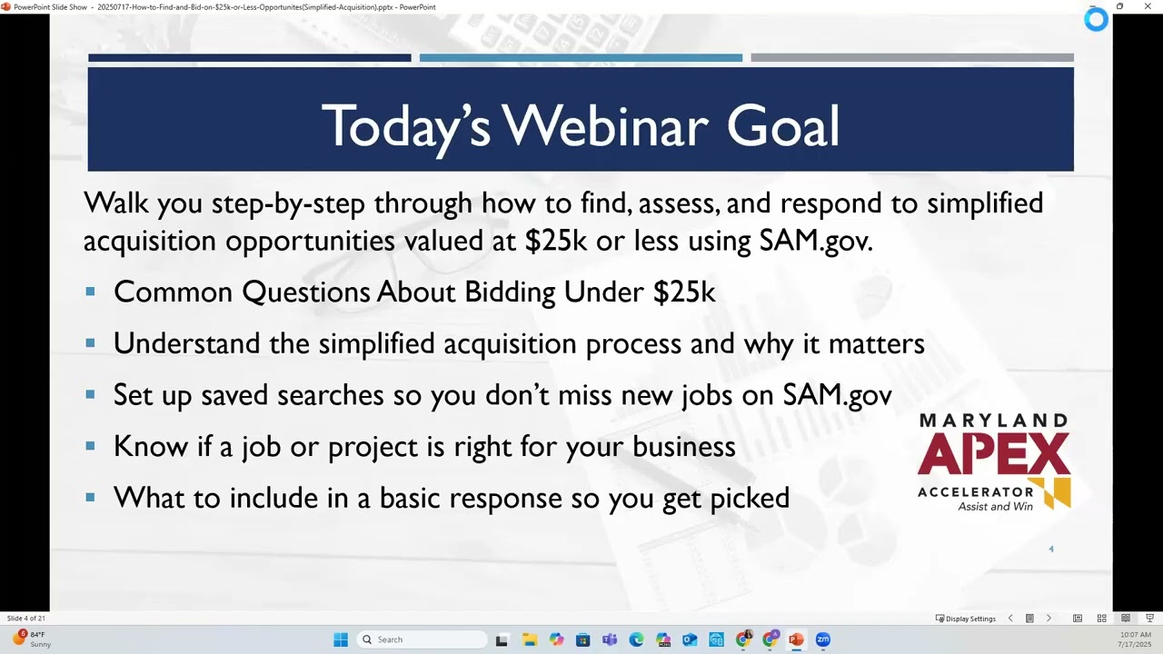 How to Find and Bid on $25k or Less Contracts (Simplified Acquisitions)