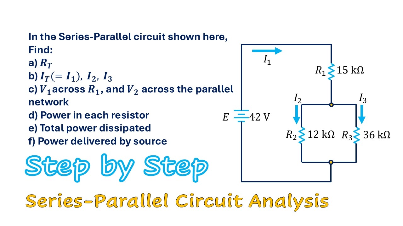 Complete series parallel circuit analysis