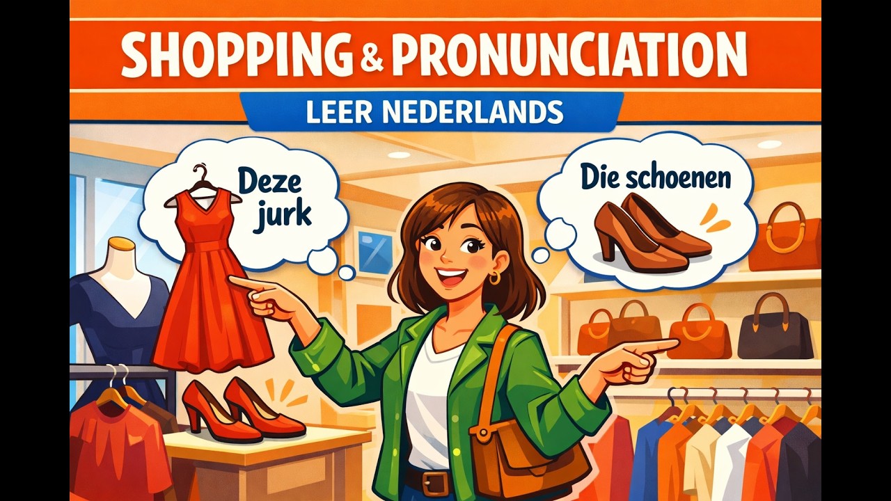 A1 Dutch Podcast: Shopping, Demonstratives & Pronunciation 🎙️